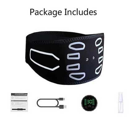 Smart Muscle Toner Abdominal Toning Belt Abs Trainer Body Belly Waist Massager  Home Gym Training Fitness Equipment