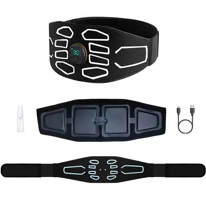 Smart Muscle Toner Abdominal Toning Belt Abs Trainer Body Belly Waist Massager  Home Gym Training Fitness Equipment