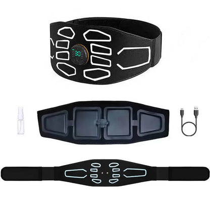 Smart Muscle Toner Abdominal Toning Belt Abs Trainer Body Belly Waist Massager  Home Gym Training Fitness Equipment