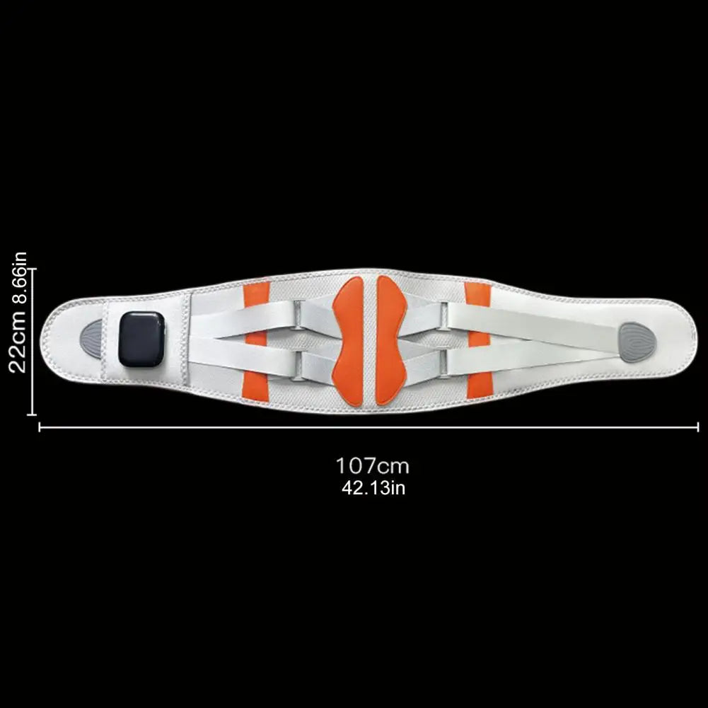 Heat Therapy Massage Belt Wrap  Heated Waist Brace Back Pain Relief Cordless Heating Pad with Massager Back Pain Relief Belt